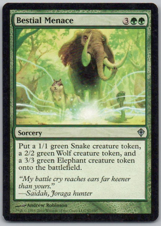 Bestial Menace 97 Normal Sorcery Card - Worldwake