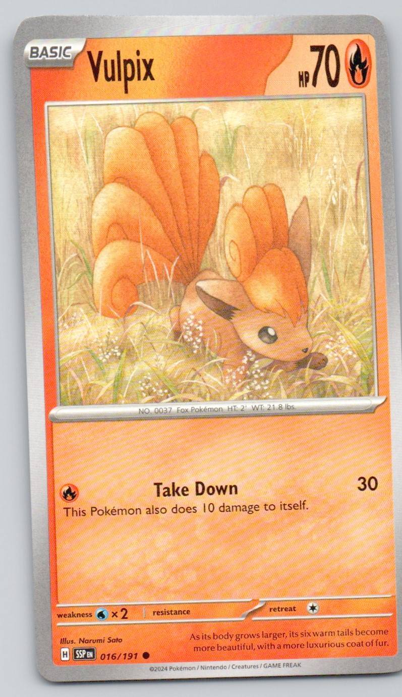 Vulpix 016 NOR Card - Surging Sparks