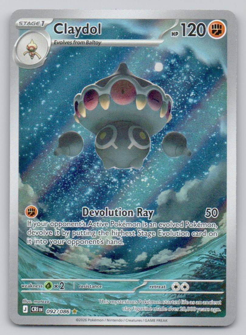 Claydol 092 NOR Card - ME04: Chaos Rising