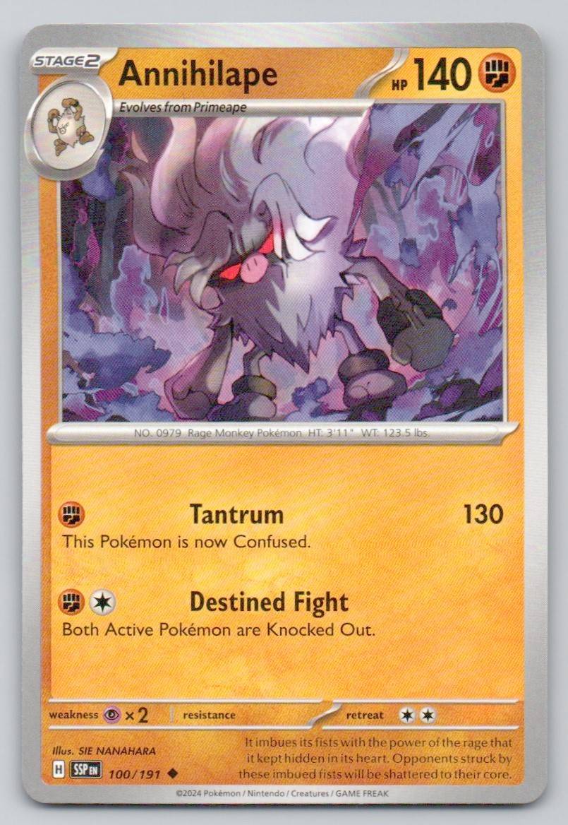 Annihilape 100 NOR Card - Surging Sparks