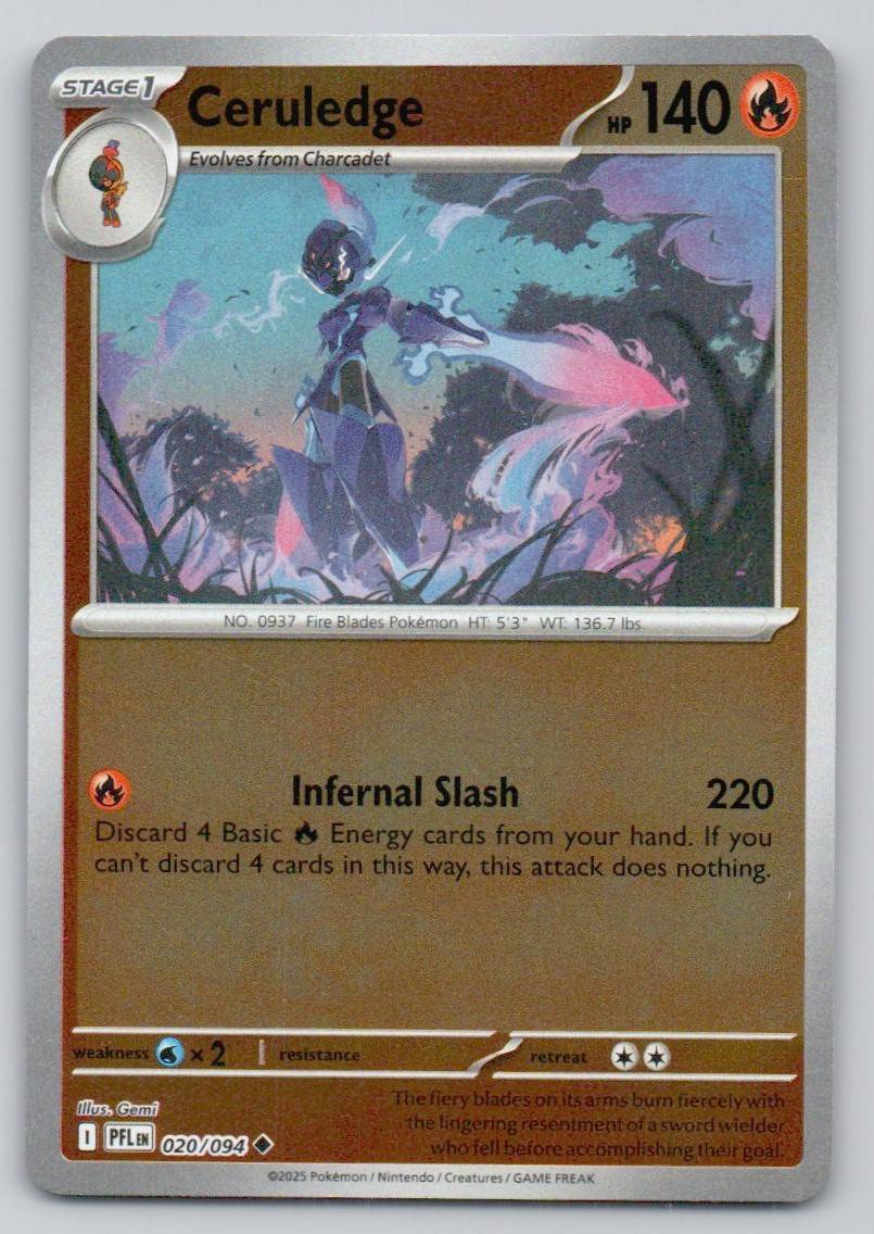 Ceruledge 020 REV Card - Phantasmal Flames