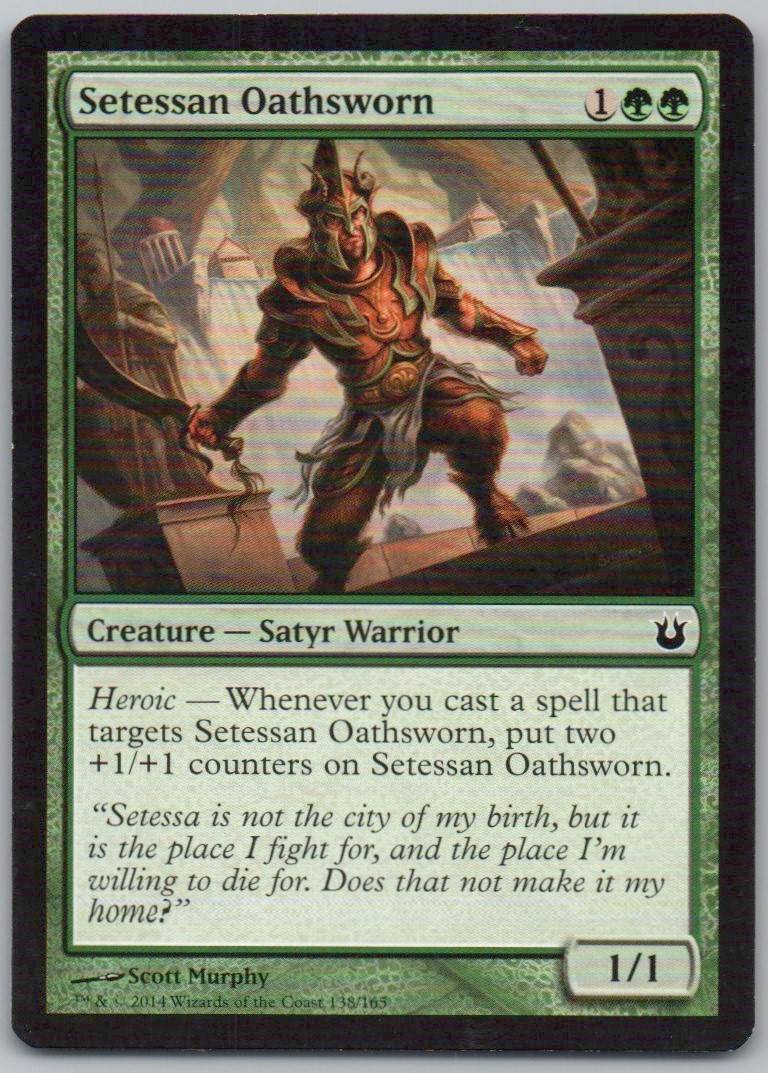 Setessan Oathsworn 138 Normal Creature Card - Born of the Gods