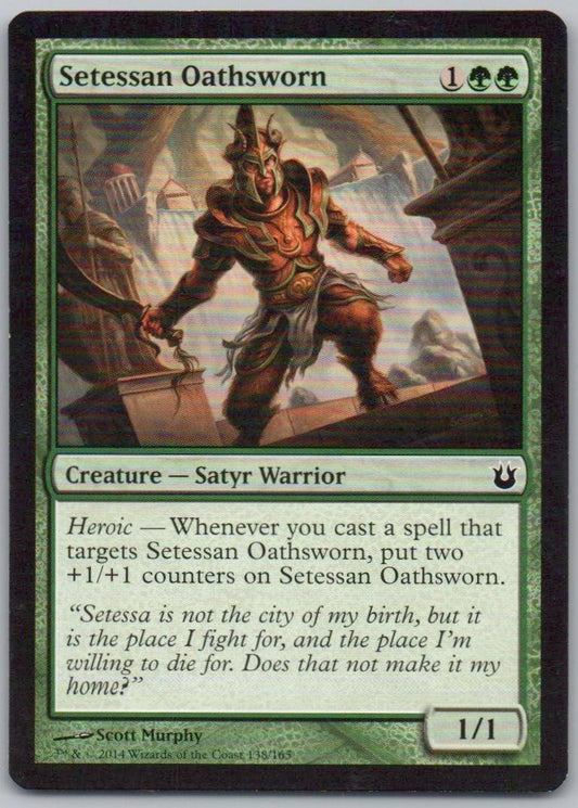 Setessan Oathsworn 138 Normal Creature Card - Born of the Gods