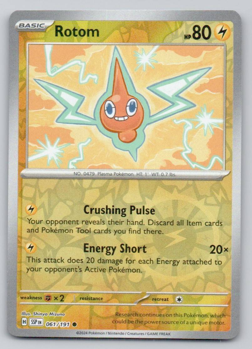 Rotom 061 REV Card - Surging Sparks