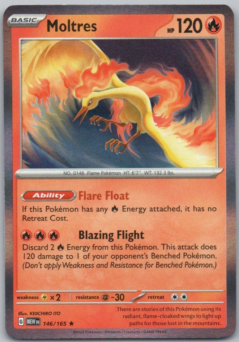 Moltres 146 NOR Card - 151