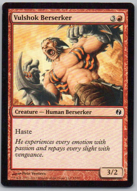 Vulshok Berserker 53 Normal Creature Card - Duel Decks: Venser vs. Koth