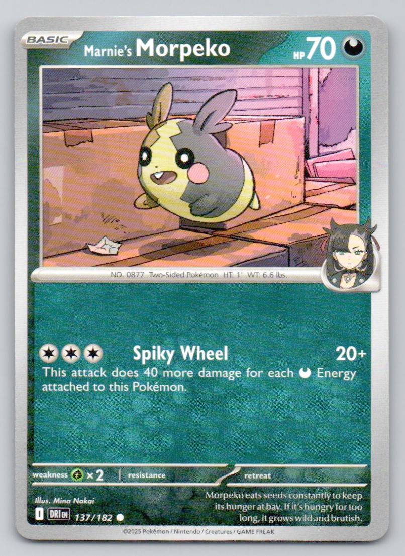 Marnie's Morpeko 137 NOR Card - Destined Rivals