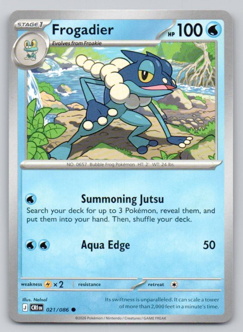 Frogadier 021 NOR Card - ME04: Chaos Rising