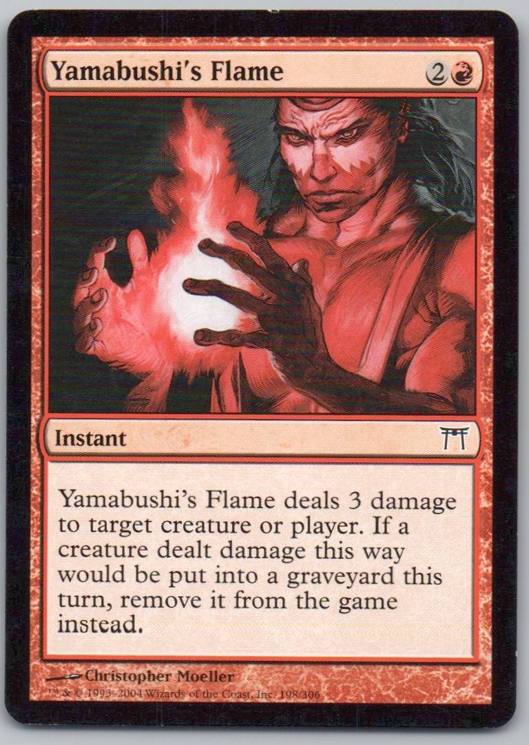 Yamabushi's Flame 198 Normal Instant Card - Champions of Kamigawa
