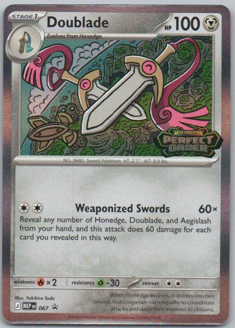 Doublade - 067 067 Stamp Metal Card - Mega Evolution Promo