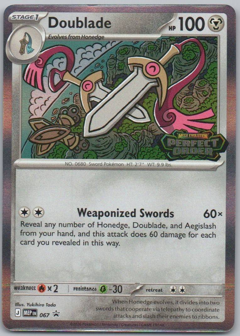 Doublade - 067 067 Stamp Metal Card - Mega Evolution Promo