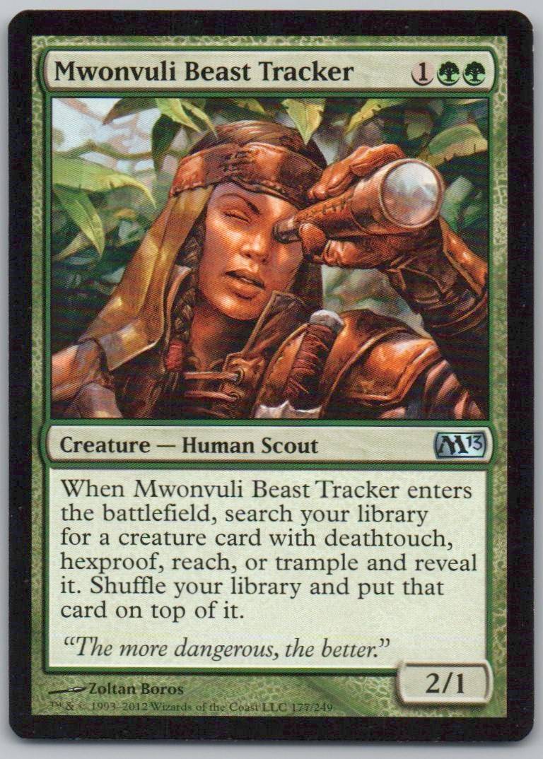 Mwonvuli Beast Tracker 177 Normal Creature Card - Magic 2013