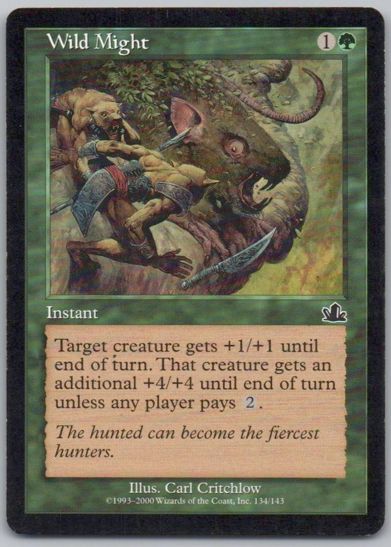 Wild Might 134 Normal Instant Card - Prophecy
