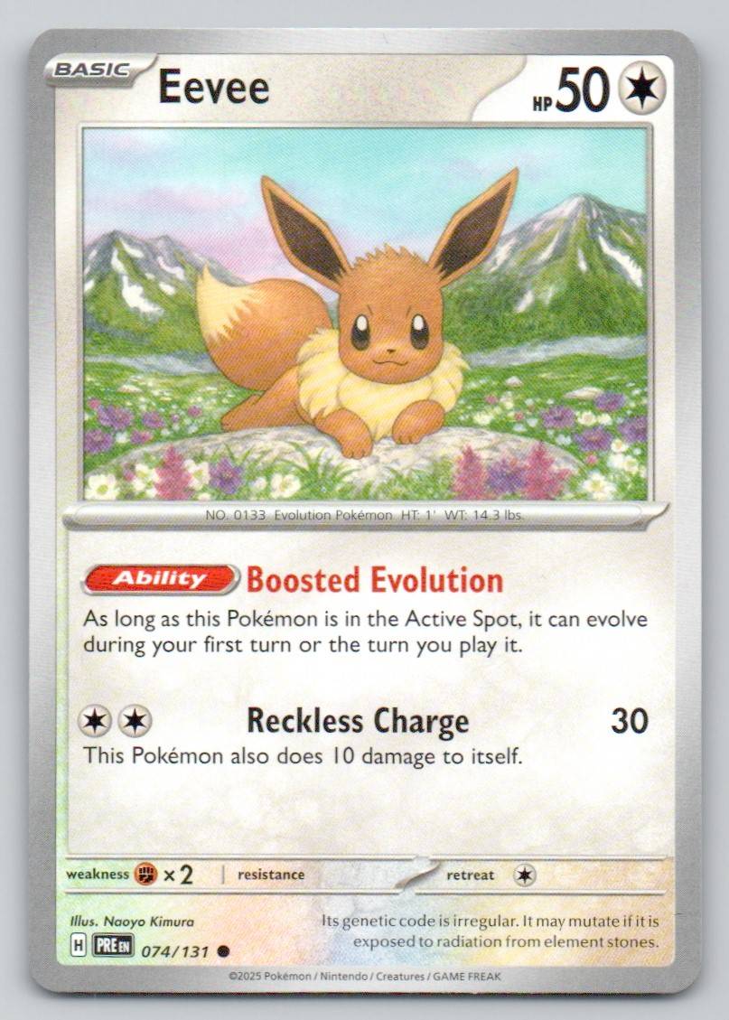 Eevee 074 NOR Card - Prismatic Evolutions