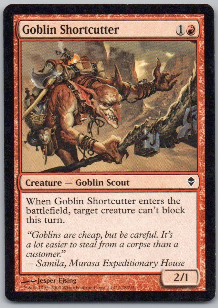 Goblin Shortcutter 128 Normal Creature Card - Zendikar