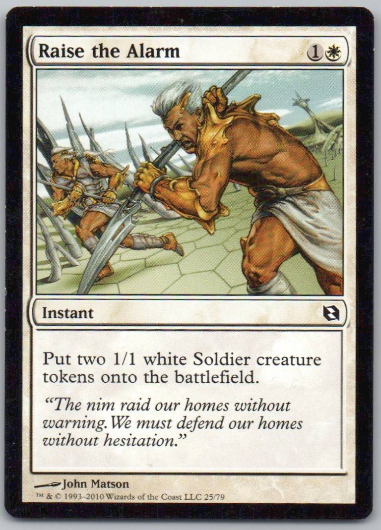 Raise the Alarm 25 Normal Instant Card - Duel Decks: Elspeth vs. Tezzeret