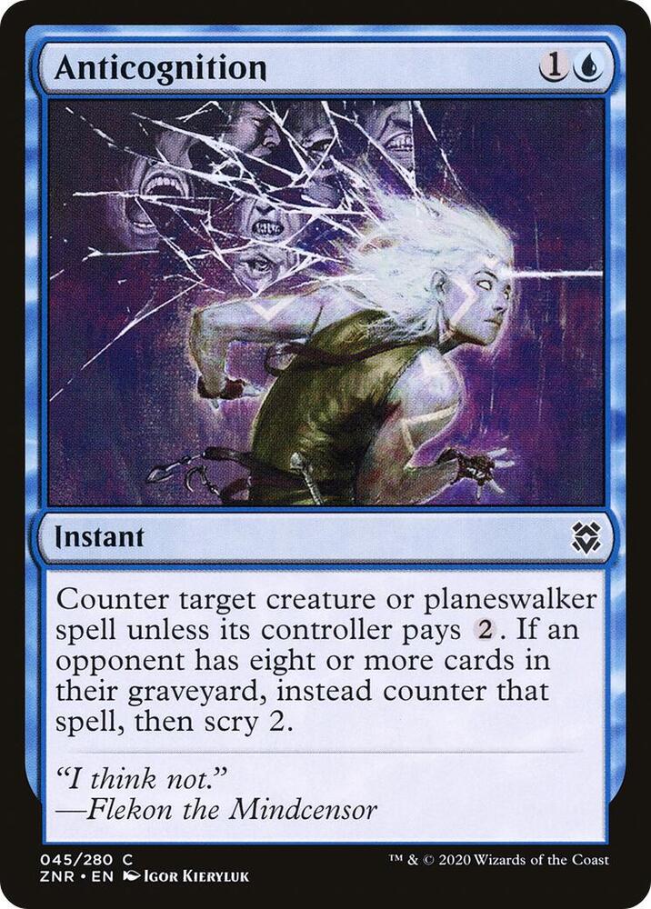 Anticognition 45 Normal Instant Card - Zendikar Rising