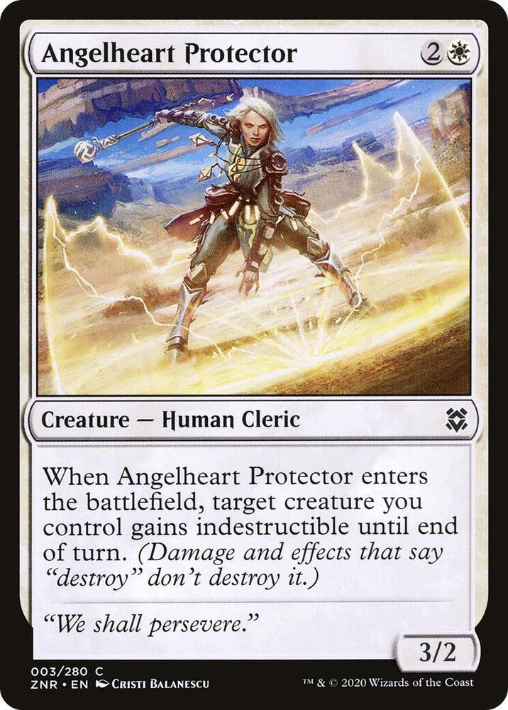 Angelheart Protector 3 Normal Creature Card - Zendikar Rising