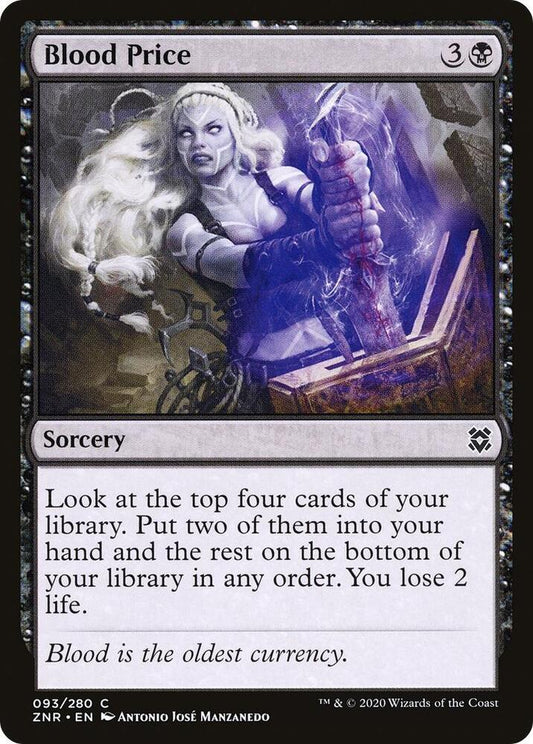 Blood Price 93 Normal Sorcery Card - Zendikar Rising