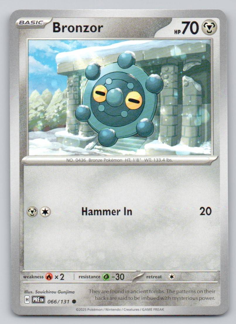 Bronzor 066 NOR Card - Prismatic Evolutions