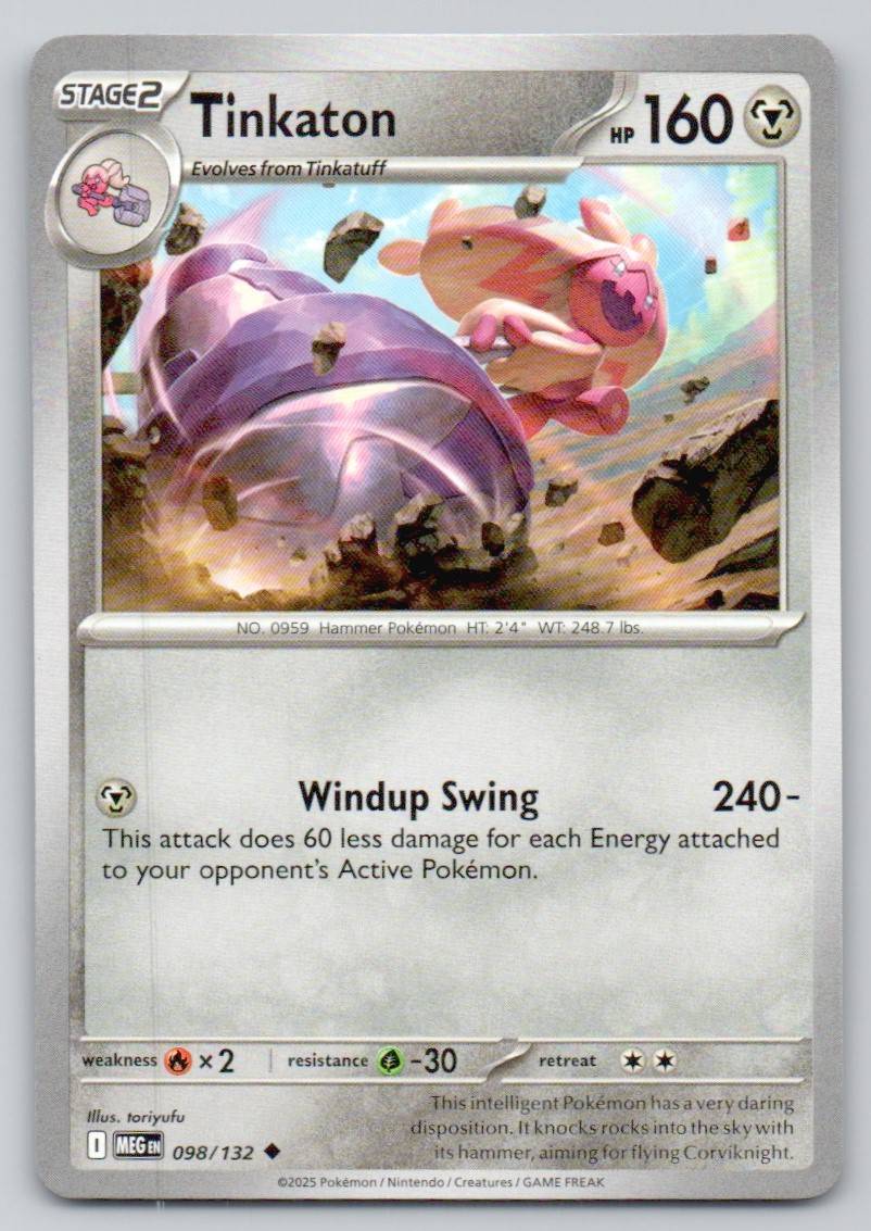 Tinkaton 098 NOR Card - Mega Evolution