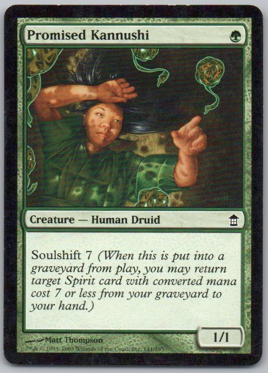 Promised Kannushi 141 Normal Creature Card - Saviors of Kamigawa