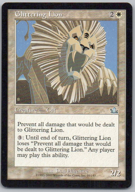 Glittering Lion 10 Normal Creature Card - Prophecy