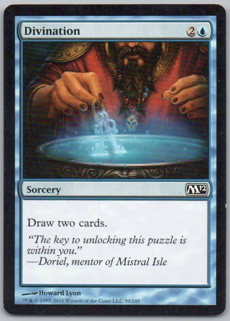 Divination 50 Normal Sorcery Card - Magic 2012