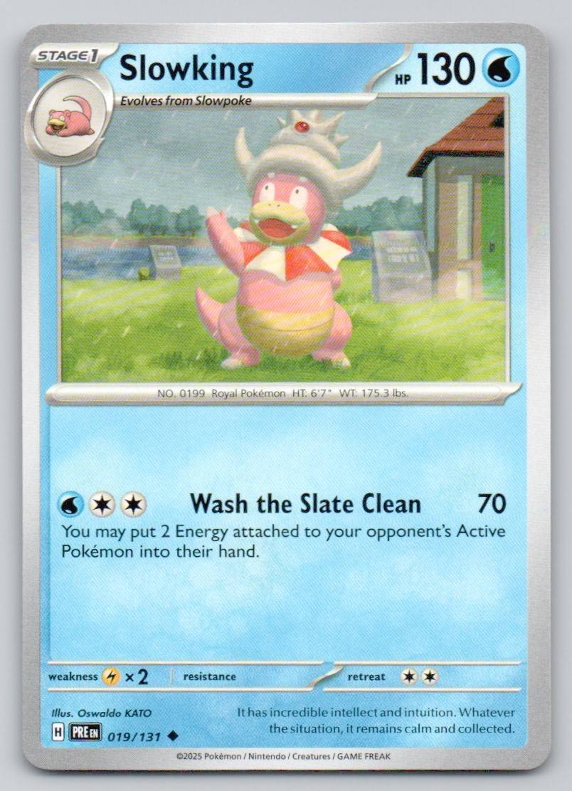 Slowking 019 NOR Card - Prismatic Evolutions