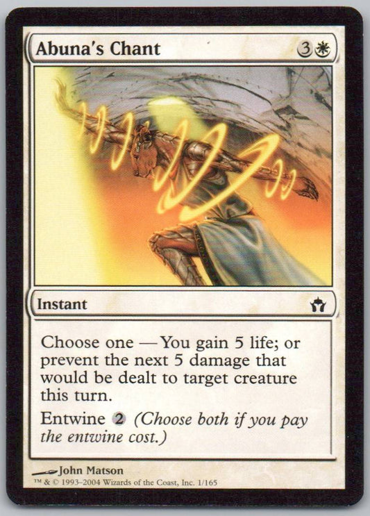 Abuna's Chant 1 Normal Instant Card - Fifth Dawn