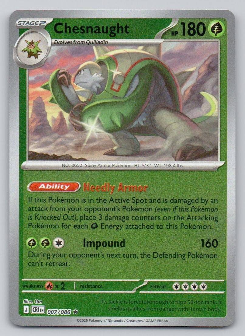 Chesnaught 007 REV Card - ME04: Chaos Rising