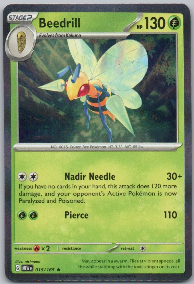 Beedrill 015 NOR Card - 151