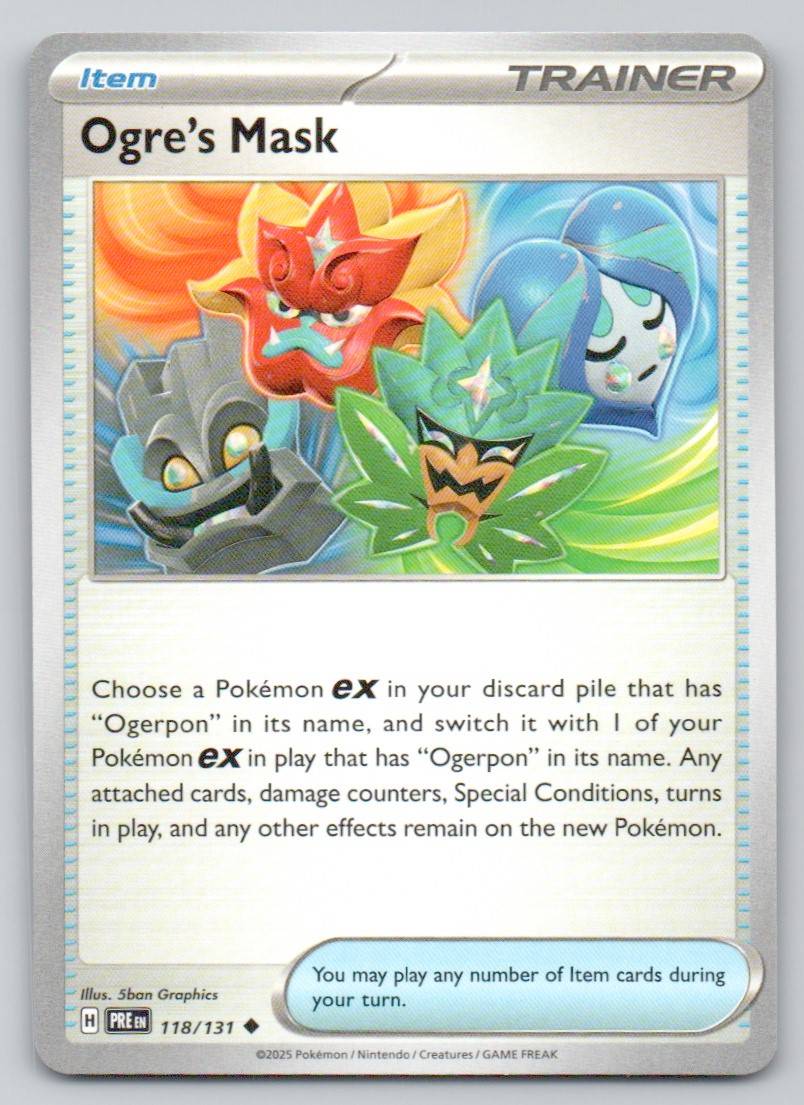 Ogre's Mask 118 NOR Card - Prismatic Evolutions