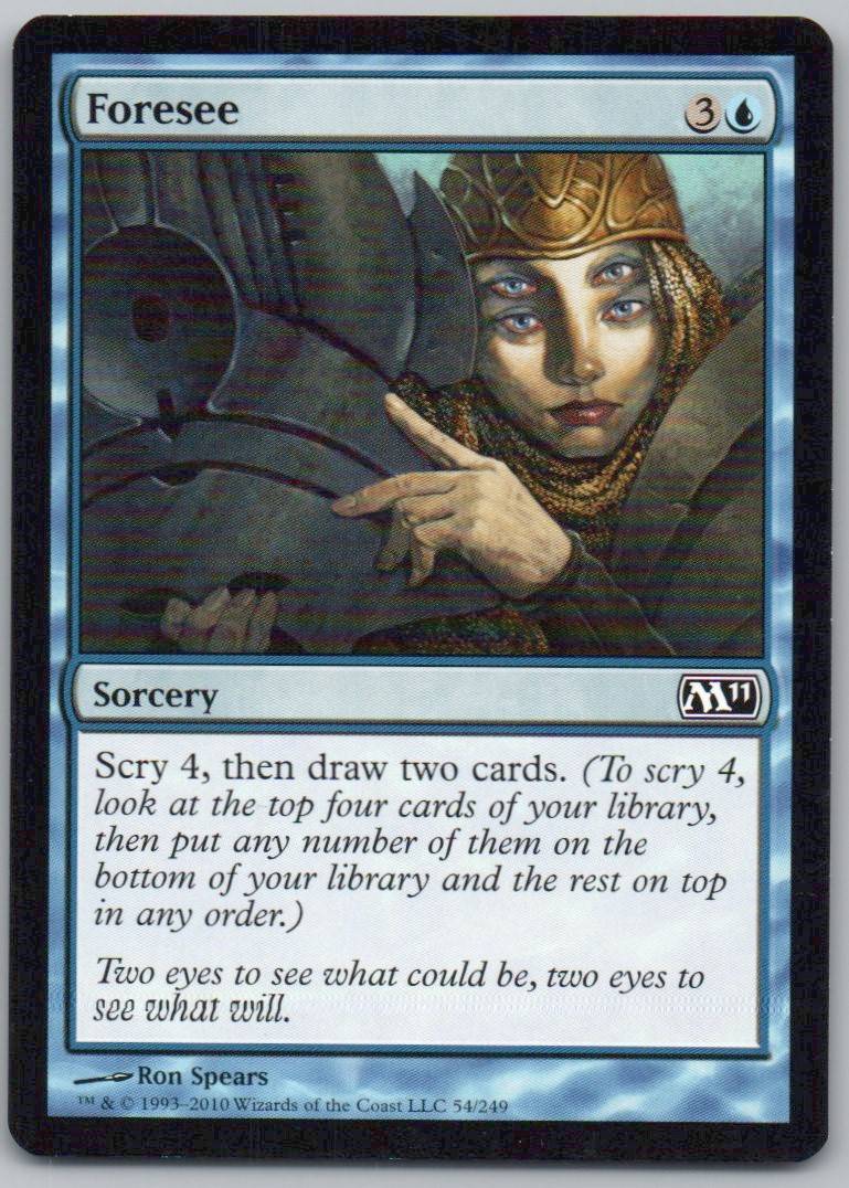 Foresee 54 Normal Sorcery Card - Magic 2011