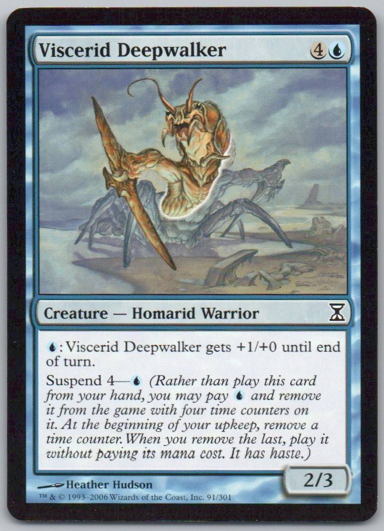 Viscerid Deepwalker 91 Normal Creature Card - Time Spiral