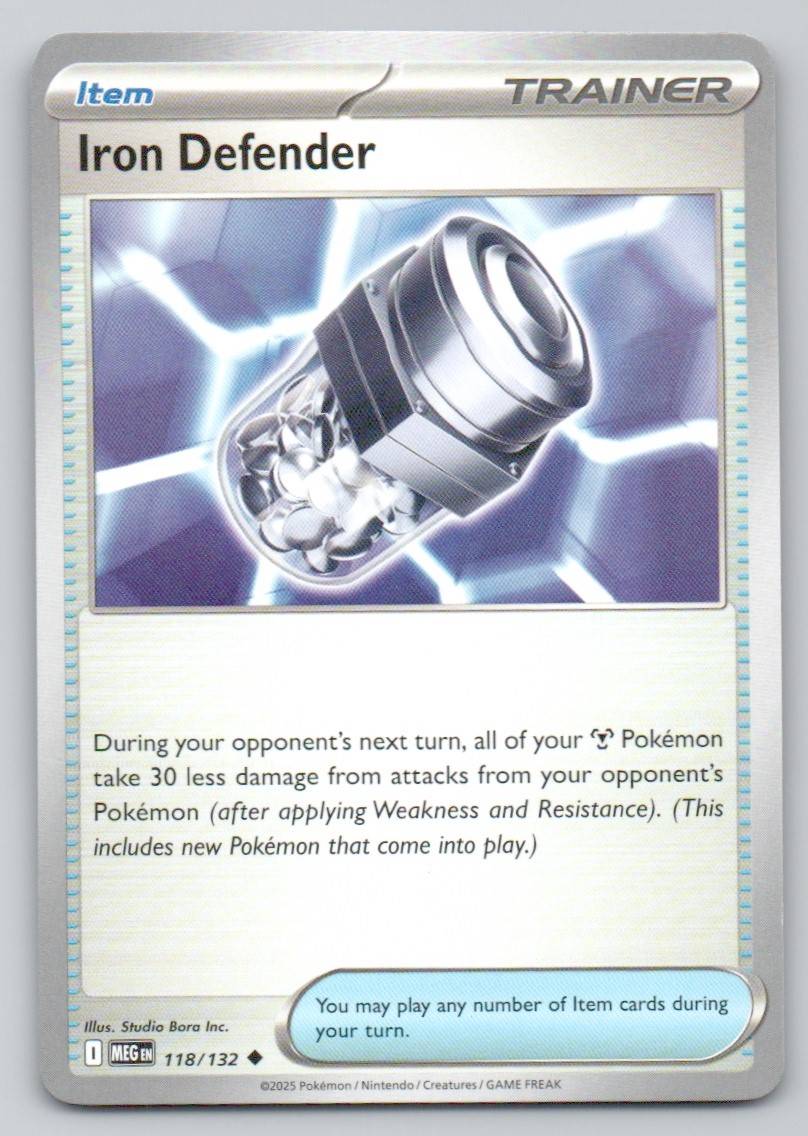 Iron Defender 118 NOR Card - Mega Evolution