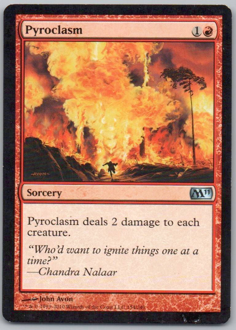Pyroclasm 154 Normal Sorcery Card - Magic 2011