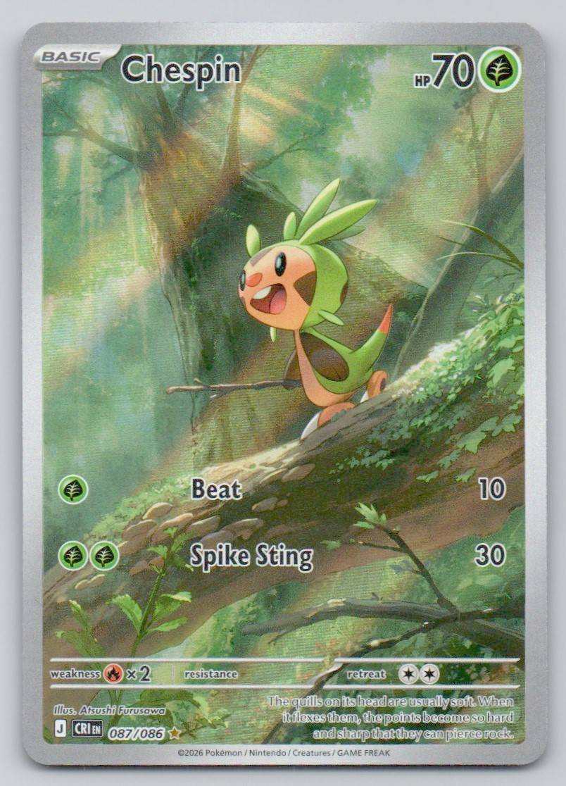 Chespin 087 NOR Card - ME04: Chaos Rising