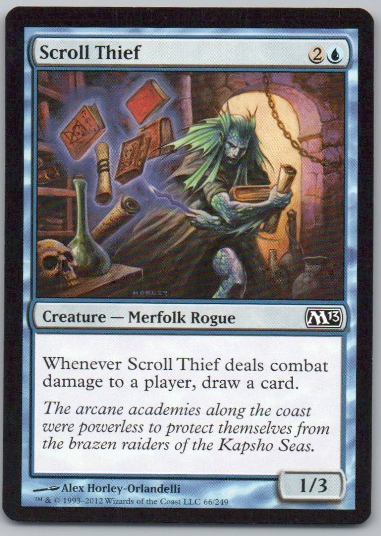 Scroll Thief 66 Normal Creature Card - Magic 2013