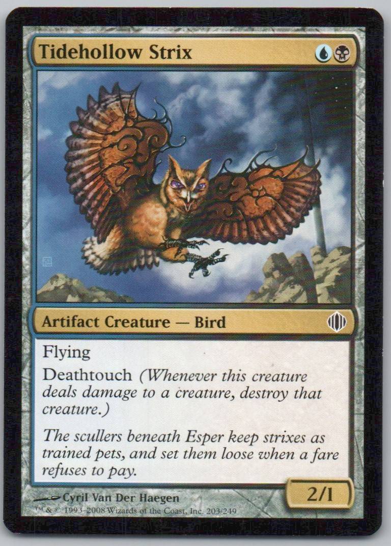 Tidehollow Strix 203 Normal Artifact Card - Shards of Alara