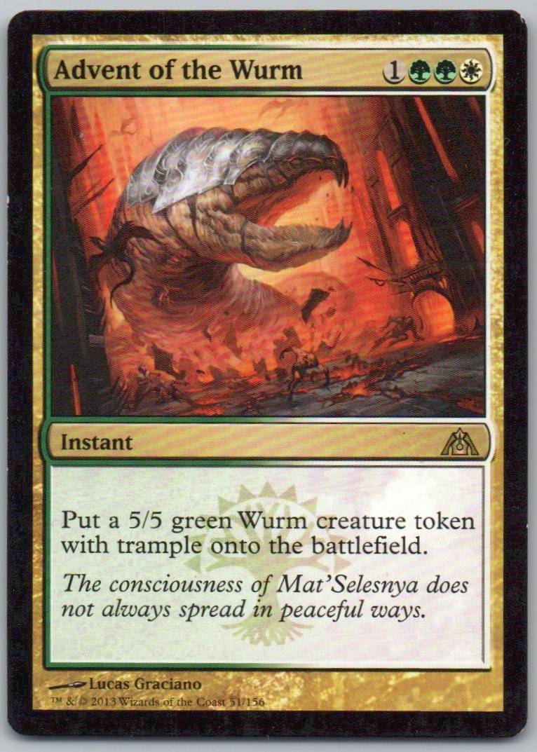 Advent of the Wurm 51 Normal Instant Card - Dragon's Maze
