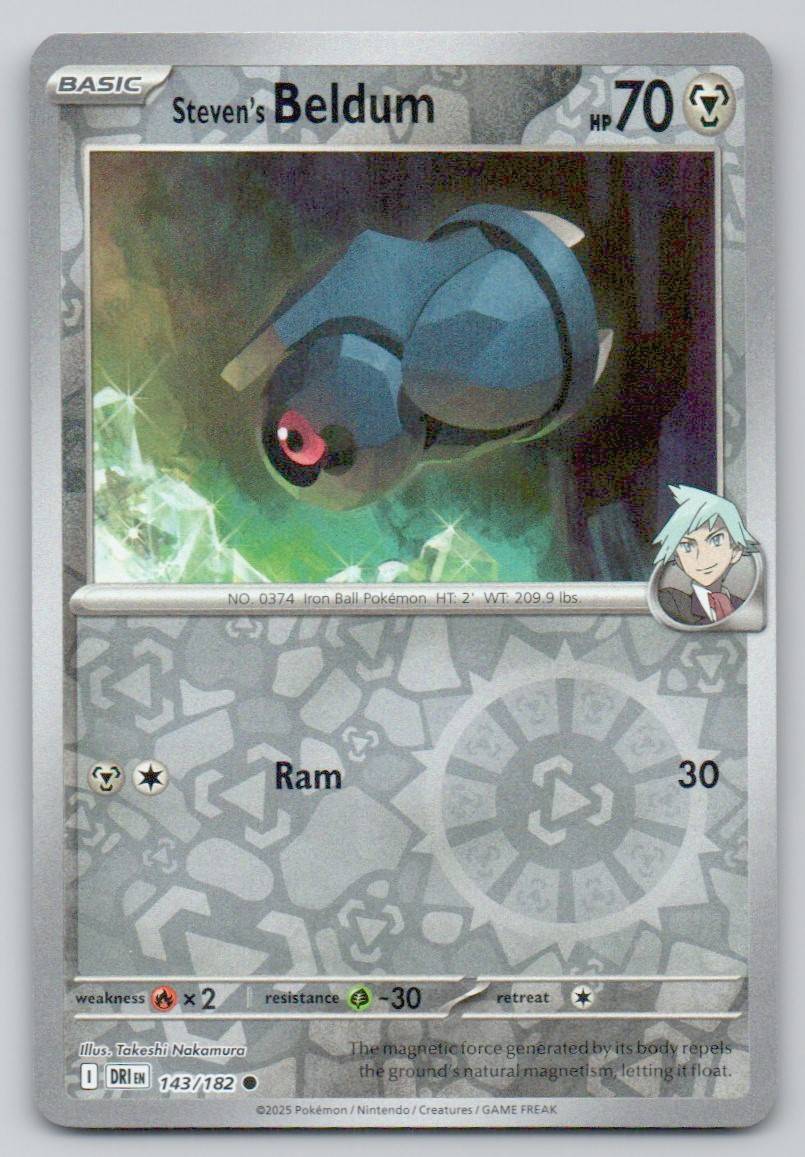 Steven's Beldum 143 REV Card - Destined Rivals