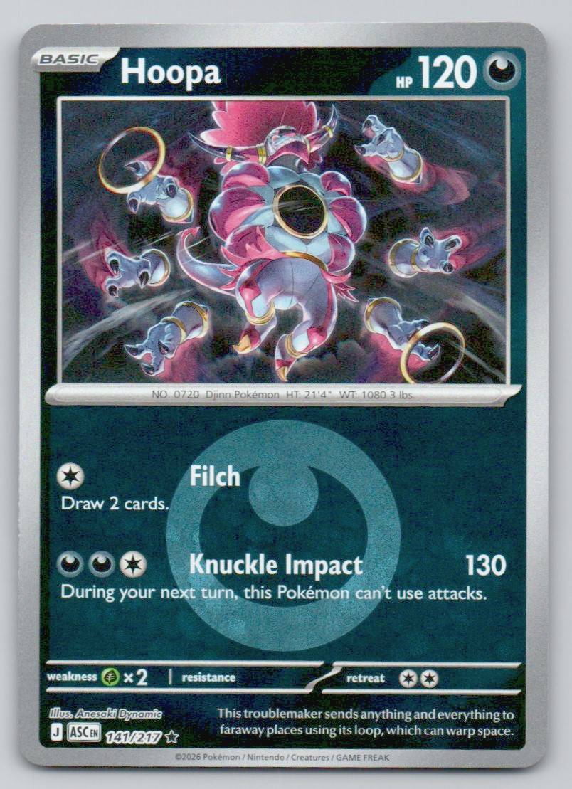 Hoopa (Energy Symbol Pattern) 141 NOR Card - Ascended Heroes