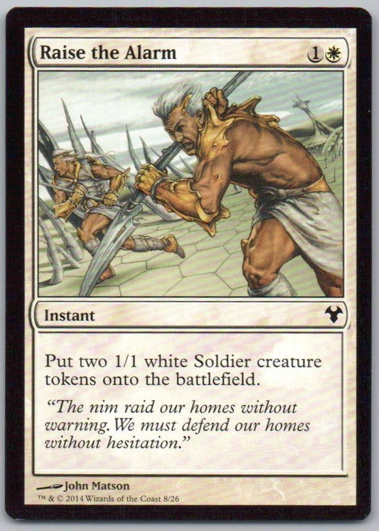 Raise the Alarm 8 Normal Instant Card - Magic Modern Event Deck