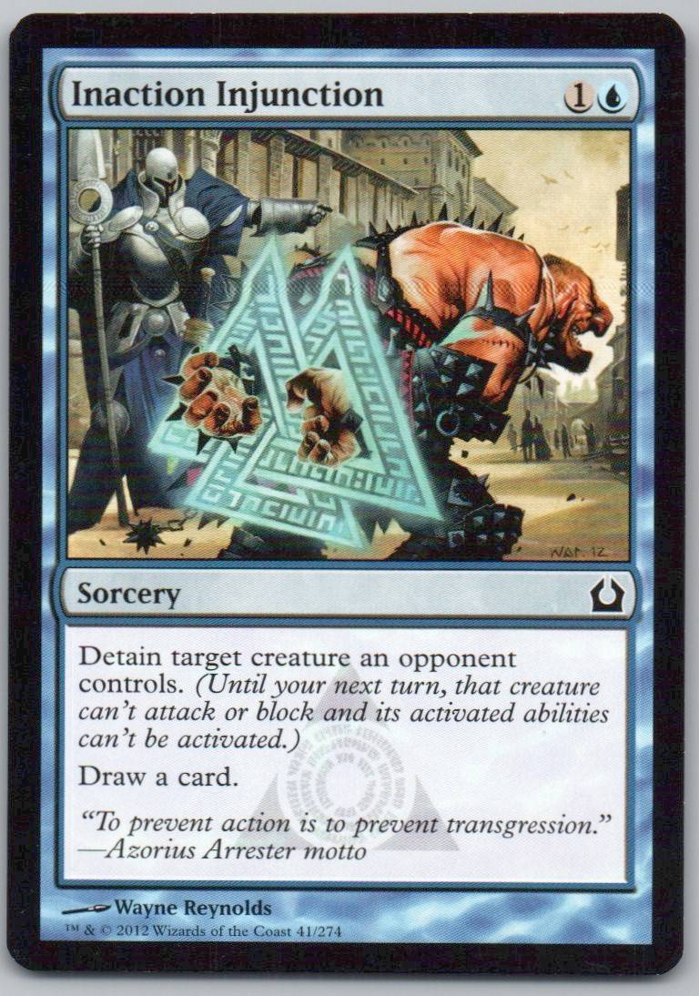 Inaction Injunction 41 Normal Sorcery Card - Return to Ravnica