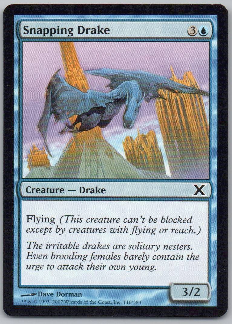 Snapping Drake 110 Normal Creature Card - 10th Edition