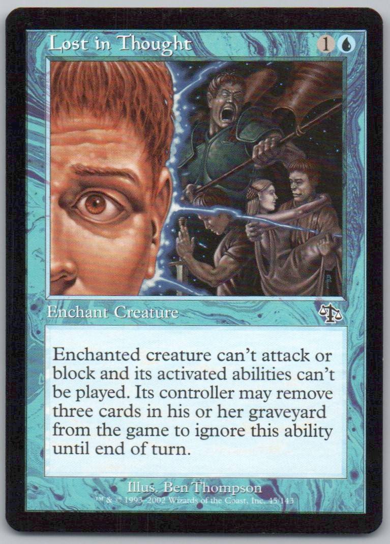 Lost in Thought 45 Normal Enchantment Card - Judgment