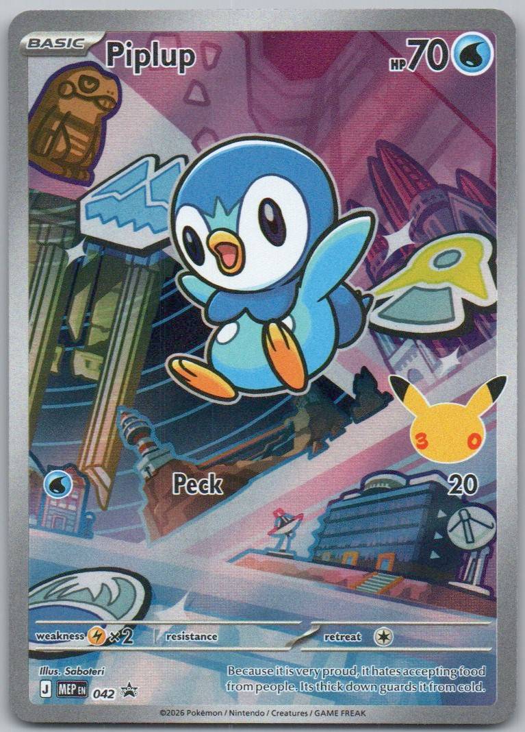 Piplup 042 HOL Card - ME: Mega Evolution Promo