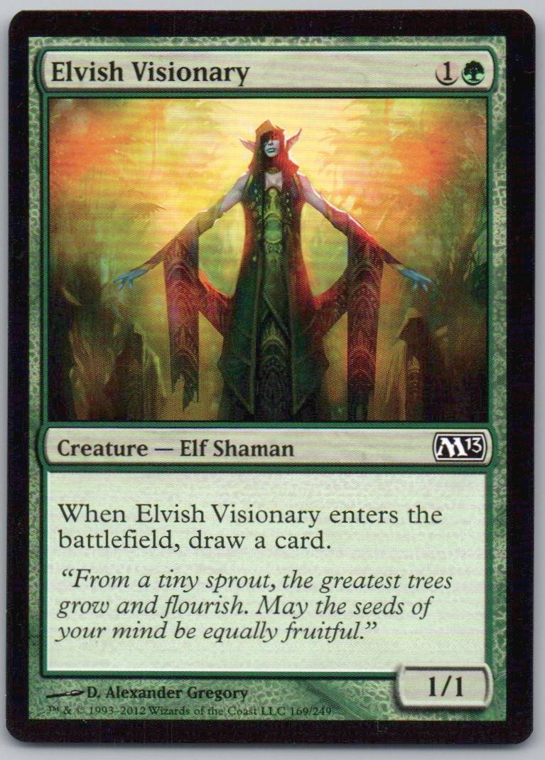 Elvish Visionary 169 Normal Creature Card - Magic 2013