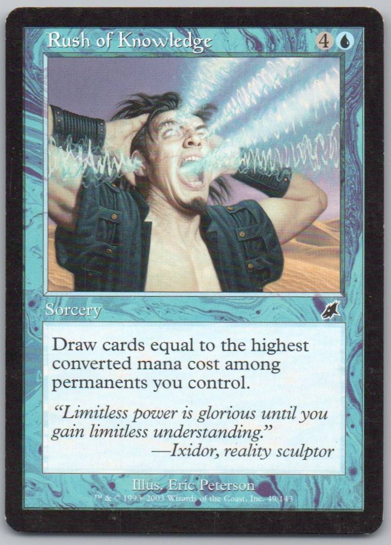 Rush of Knowledge 49 Normal Sorcery Card - Scourge